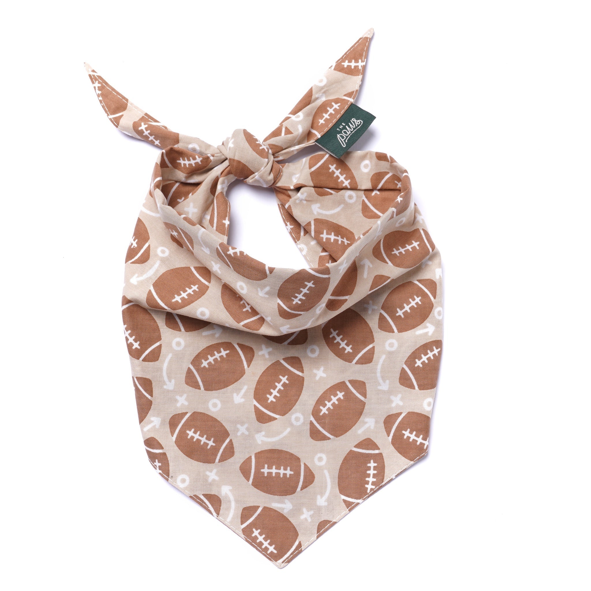 The Paws Football Blitz Bandana for Dogs and Cats