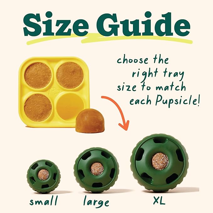 Woof Pupsicle Freezable Treat Tray Size Large