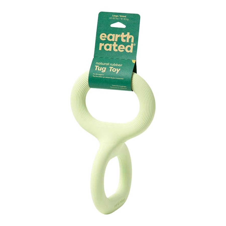 Dog Tug Toy Green Rubber Large