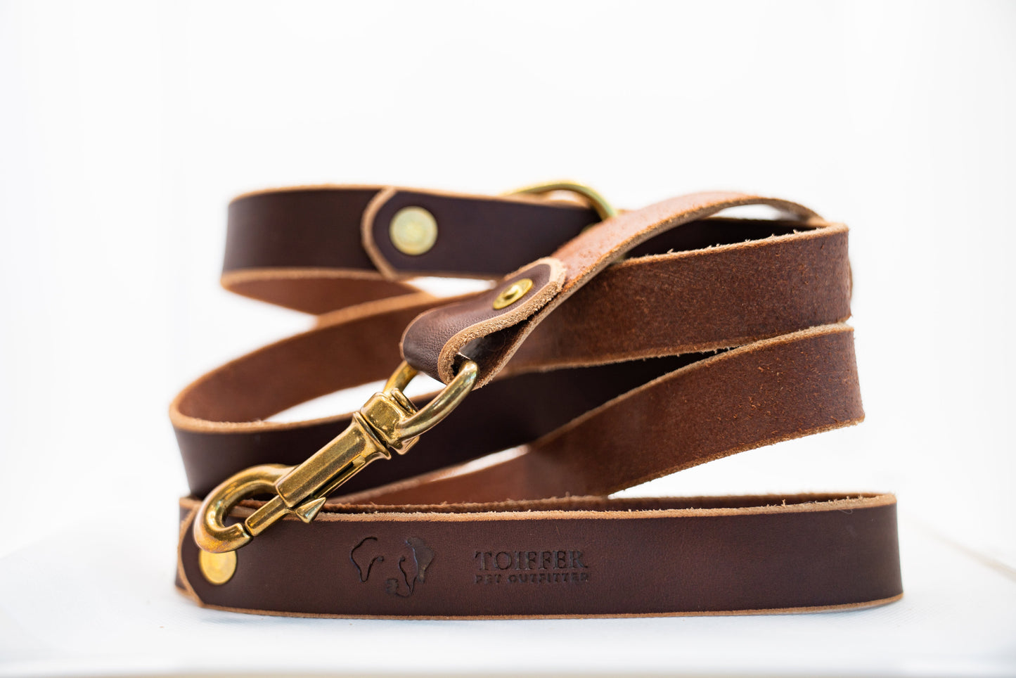 Brown Premium Leather Dog Leash