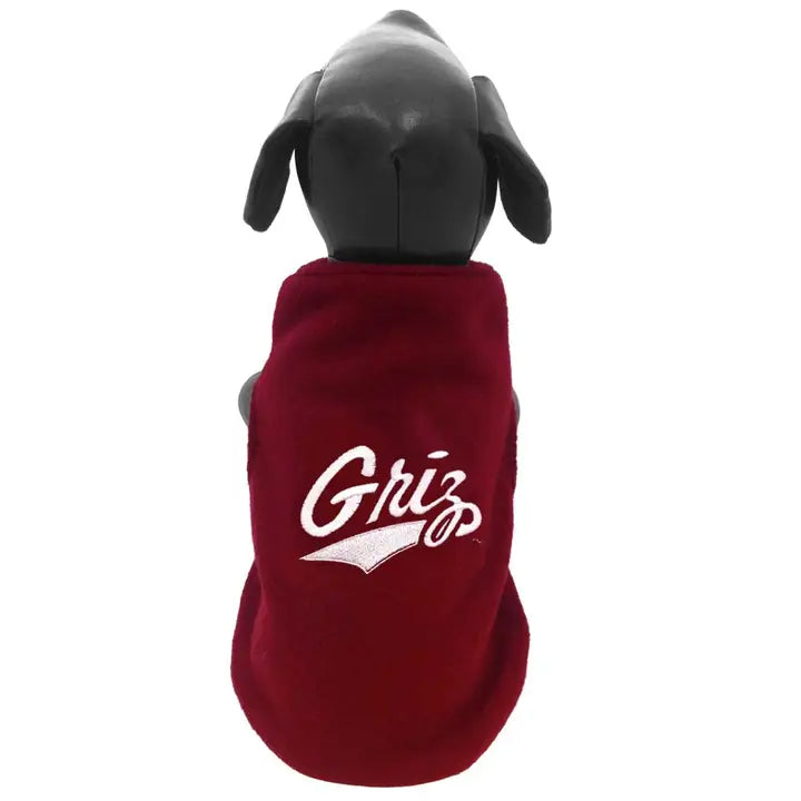 University of Montana Griz Polar Fleece Sweatshirt for Dogs