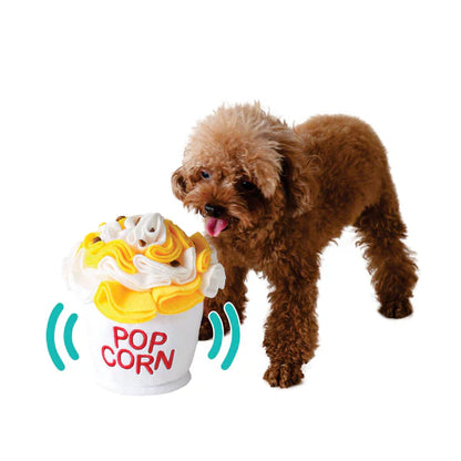 LuftPets Popcorn Snuffle Toy — Crinkly Popcorn Enrichment Toy for Dogs and Cats