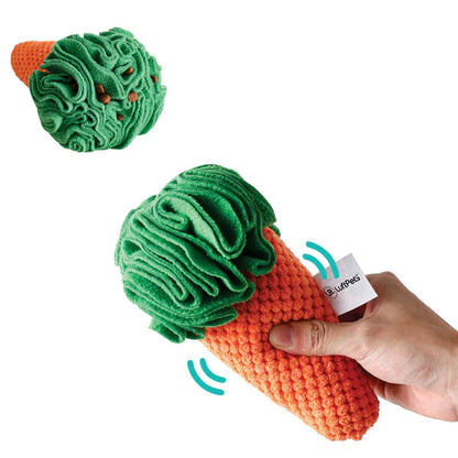 LuftPets Snuffle Carrotz—The Ultimate Carrot Puzzle Sniff Toy for Dogs and Cats