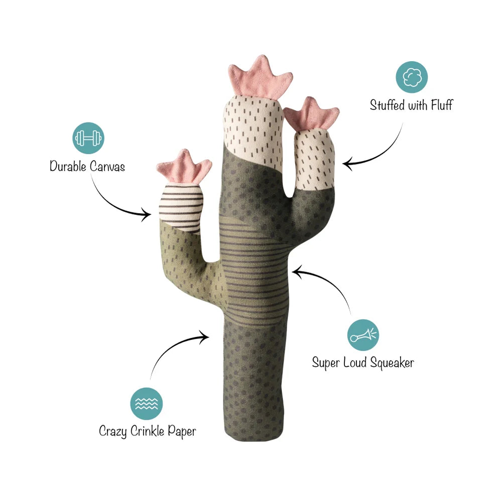 I Can Be A Bit Prickly Cactus Dog Toy