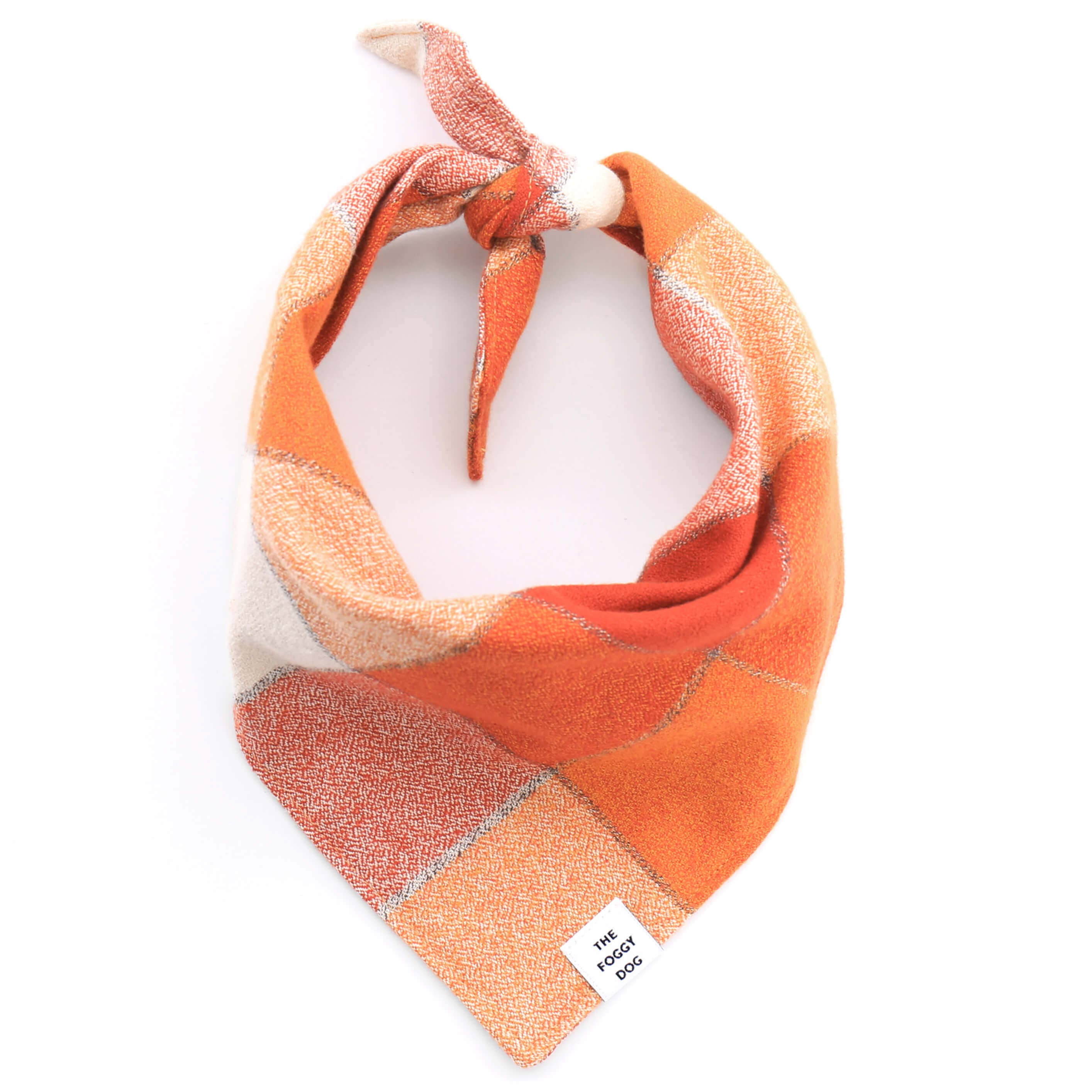 Pumpkin Spice Flannel Bandana