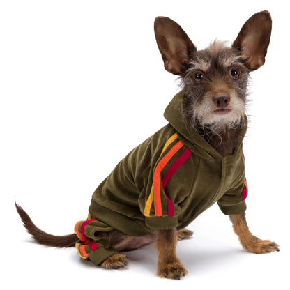 Fabdog Olive Velour Jogger