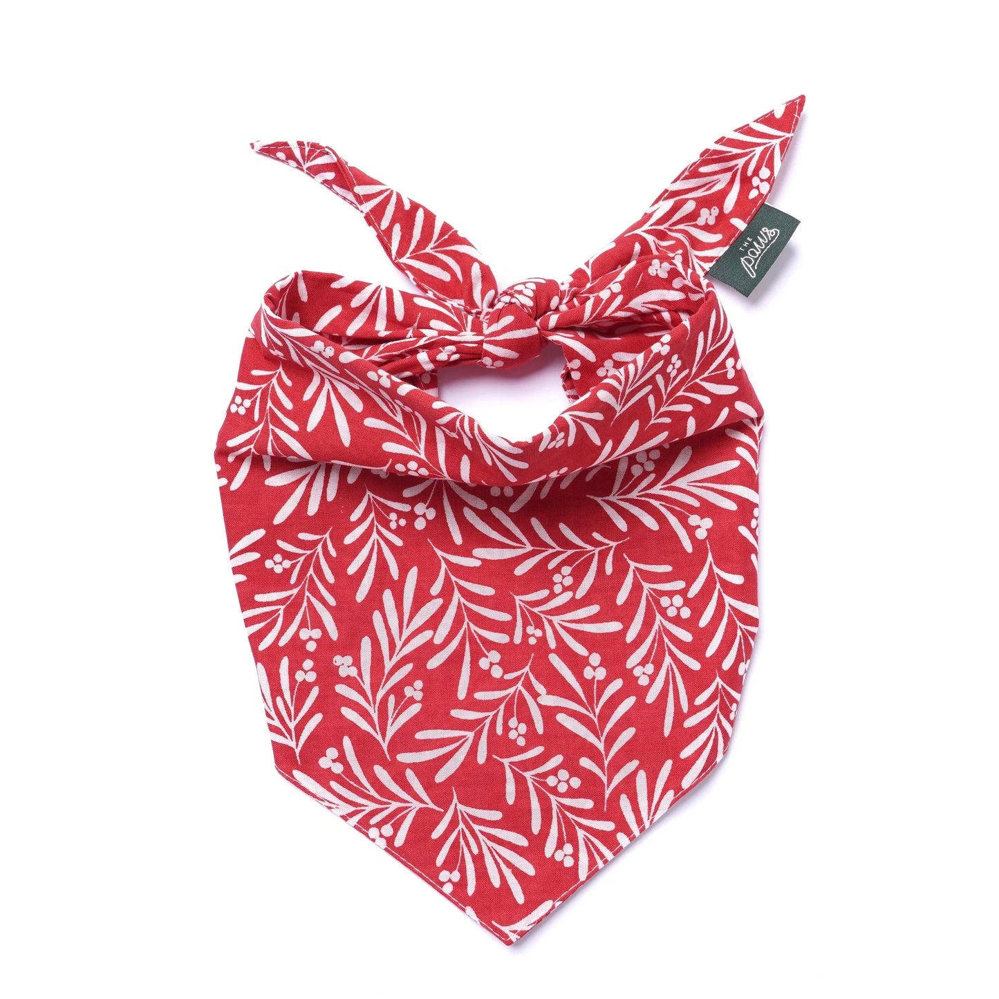 The Paws Noel Berry Holiday Bandana for Dogs and Cats