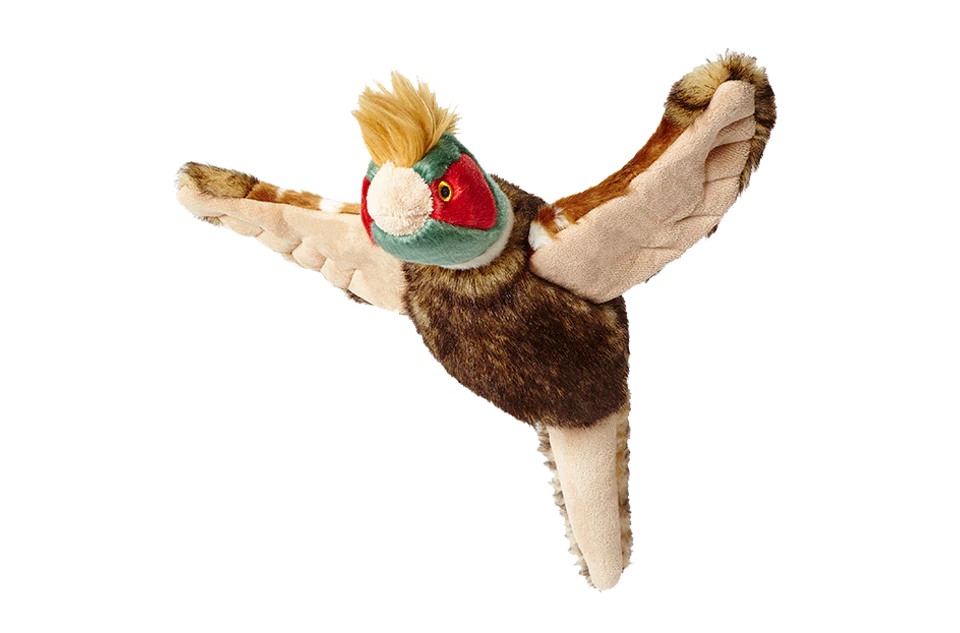 Ike Pheasant Plush Dog Toy