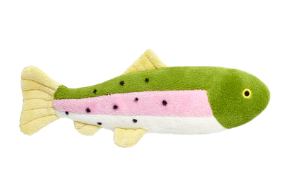 Burt The Lake Trout Fish Plush Dog Toy