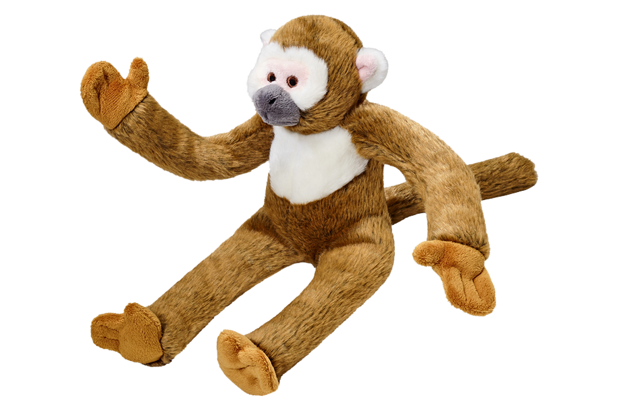 Albert the Squirrel Monkey Plush Dog Toy