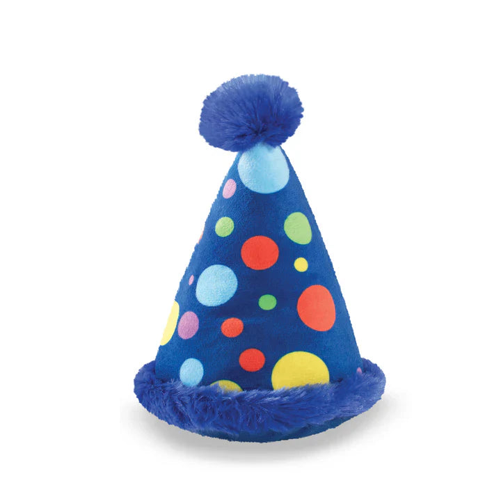 Small Party Hat Plush Dog Toy