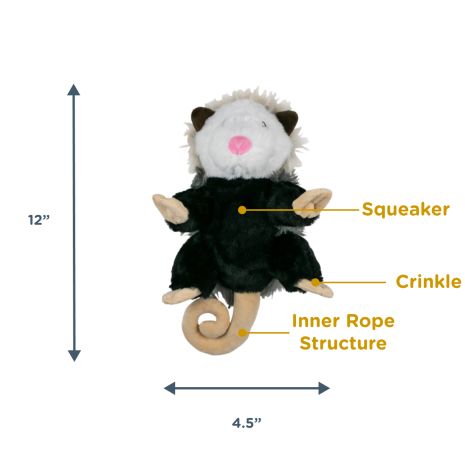 Tall Tails Opossum Rope Dog Toy