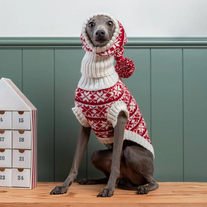 Alqo Wasi Christmas Snowflake Alpaca Blend Sweater