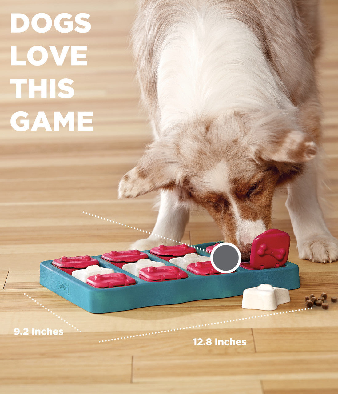 Outward Hound Dog Brick Intermediate Flip, Slide, & Treat Puzzle