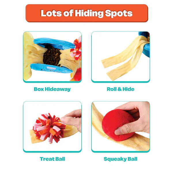 LuftPets Pupio's Pasta Snuffle Toy —A Delicious Puzzle of Fun for Dogs, andCats