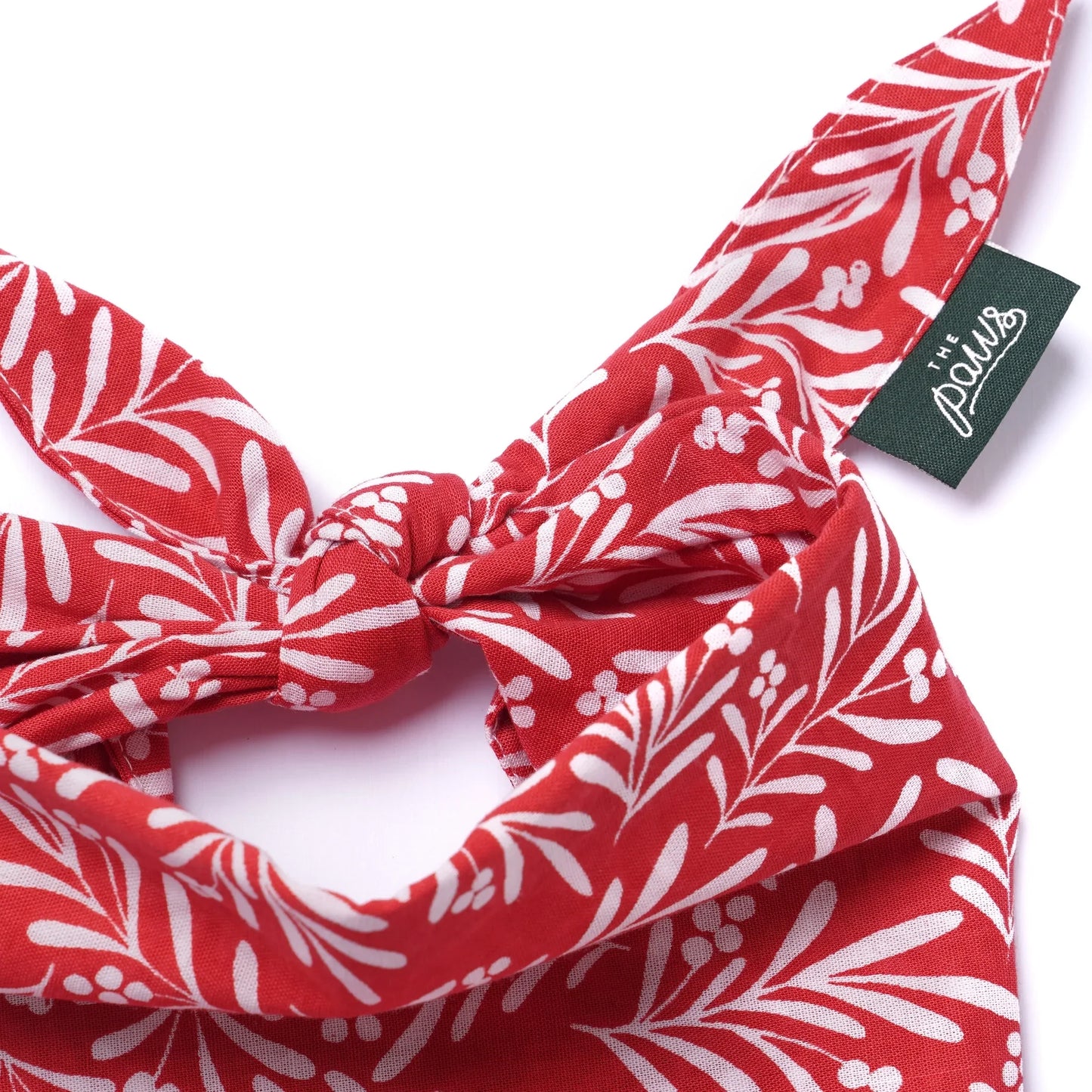 The Paws Noel Berry Holiday Bandana for Dogs and Cats