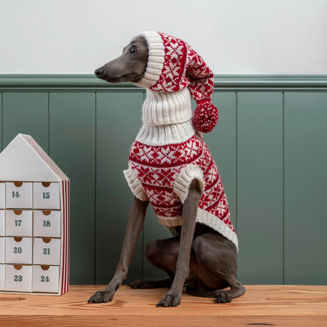 Alqo Wasi Christmas Snowflake Alpaca Blend Sweater