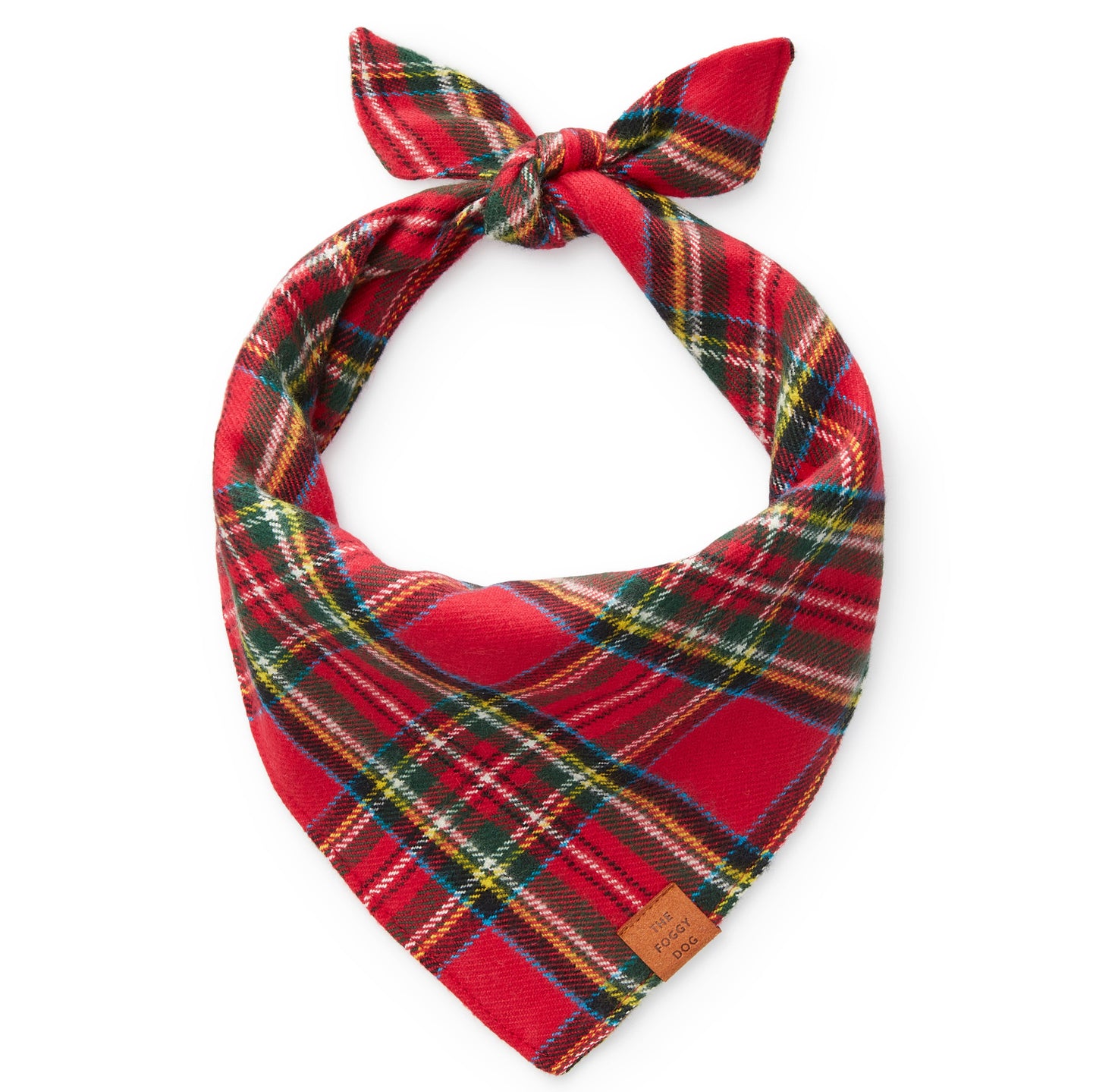 Tartan Plaid Flannel Holiday Bandana for Dogs and Cats
