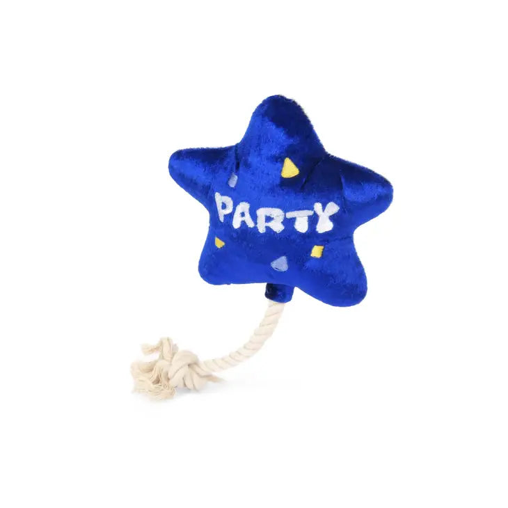 Party Time Small Balloon Plush Squeaky Dog Toy