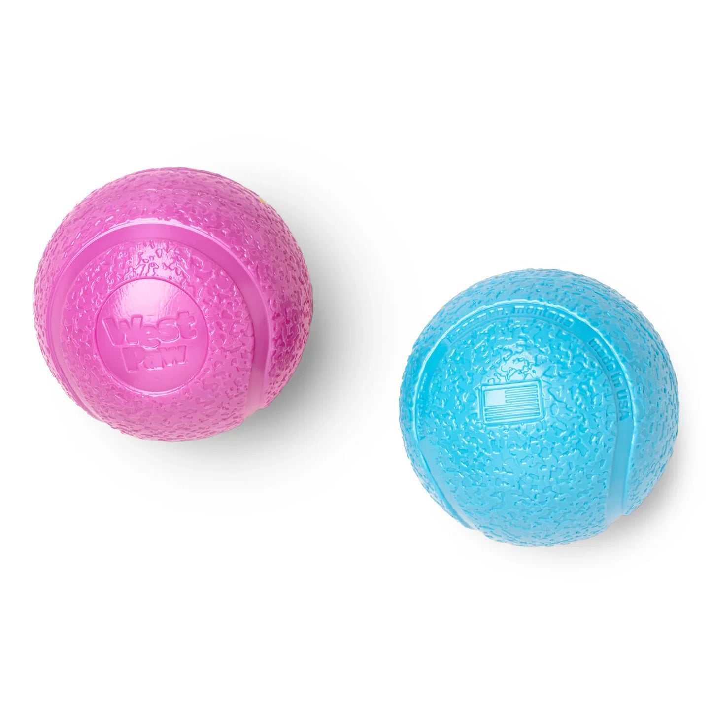 West Paw Boundr Ball Floating Dog Fetch Chew Toy 2-pack Small