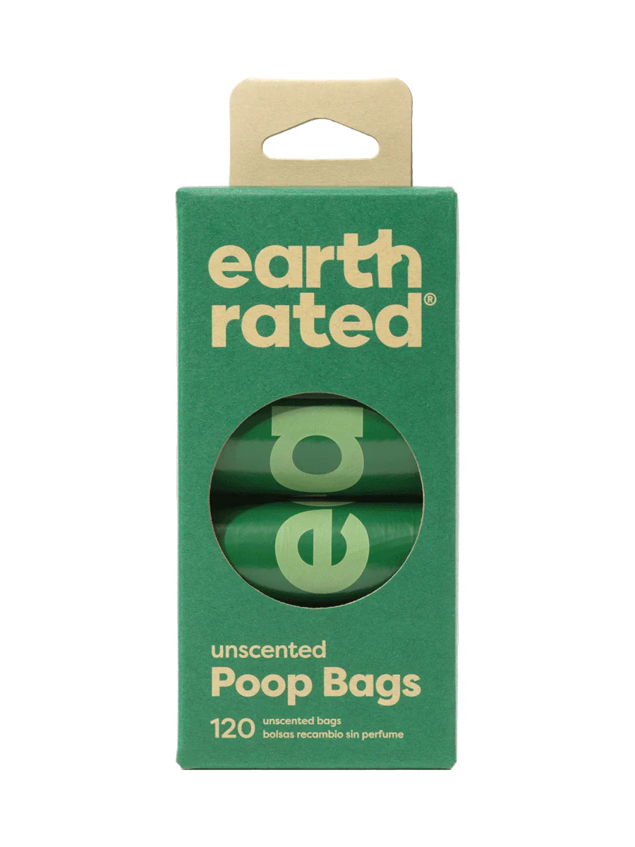 Earth Rated Poop Bag 8 Rolls 120 Count