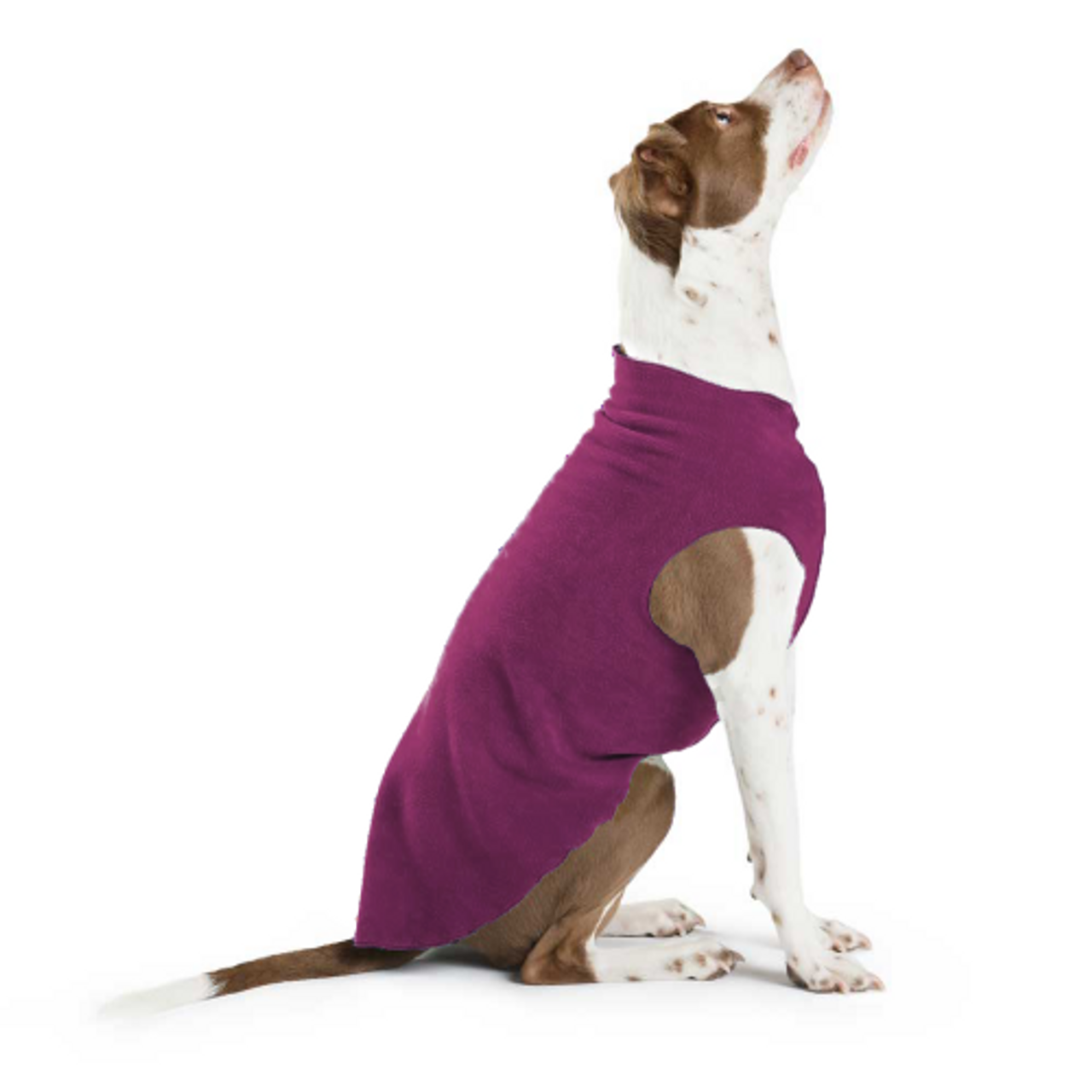 Stretchy Soft Fleece Vest Eggplant