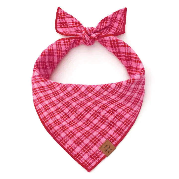 Hth X Tfd Katherine Plaid Valentine's Day Bandana for Dogs and Cats