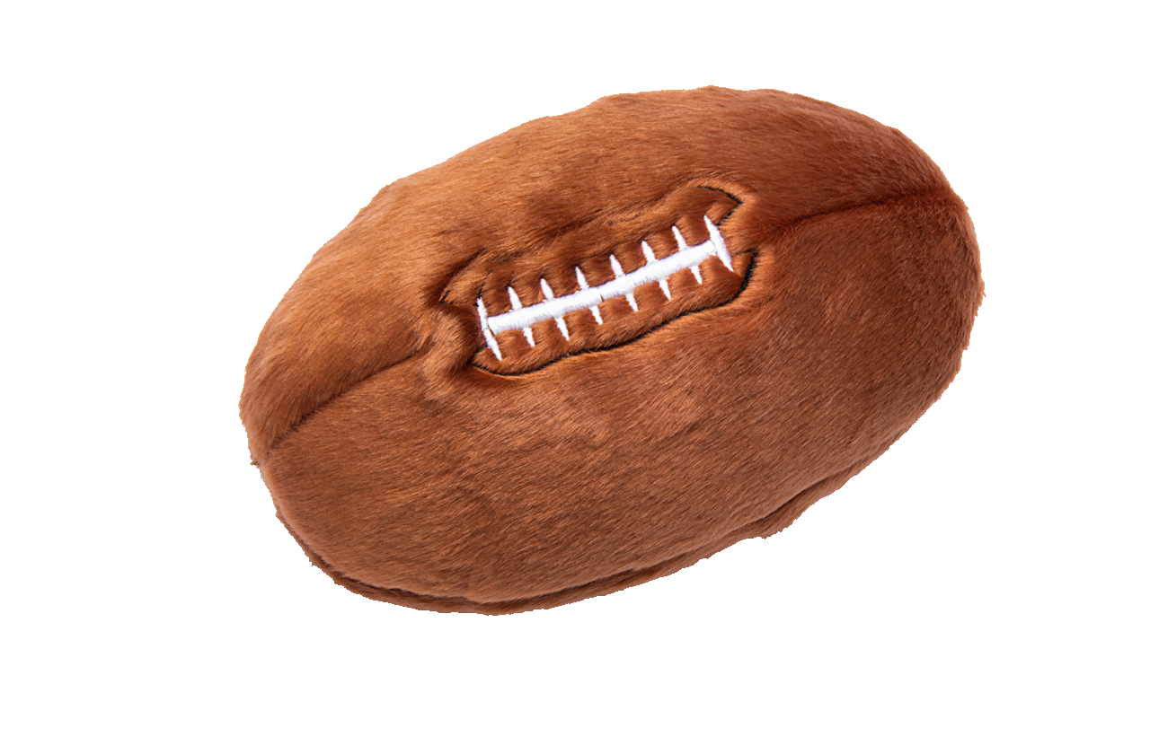 Football Plush Dog Toy