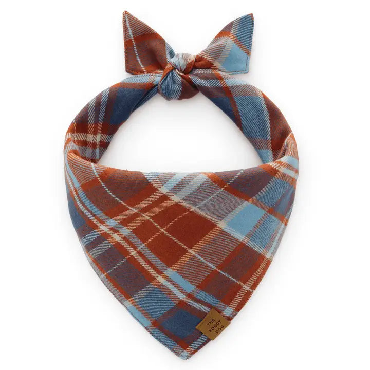 Maple Plaid Flannel Fall Dog Bandana for Dogs and Cats