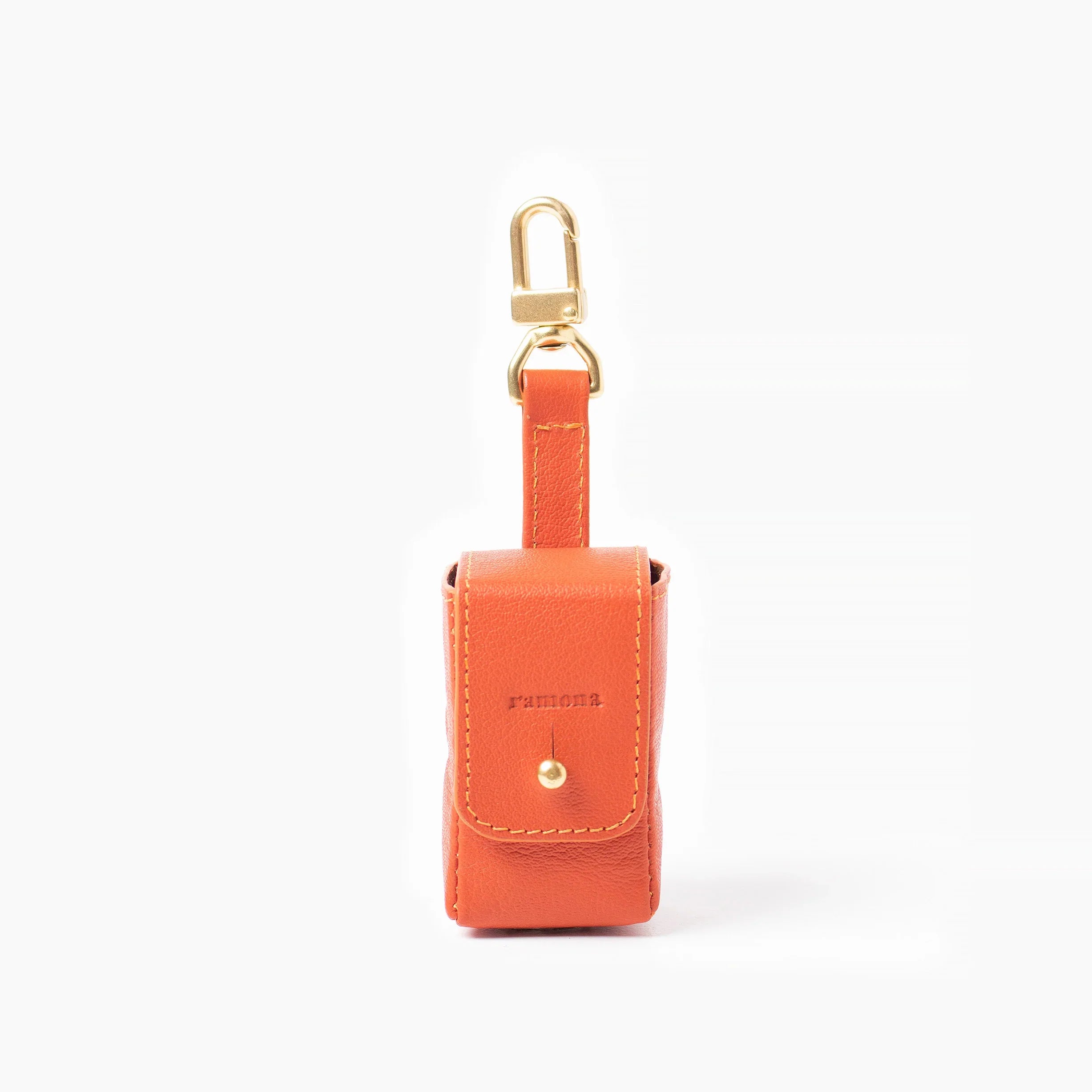 Ramona For You Sunset Orange Leather Pouch