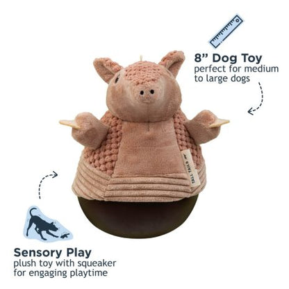 Tall Tails Roly Poly Armadillo Dog Toy 9"