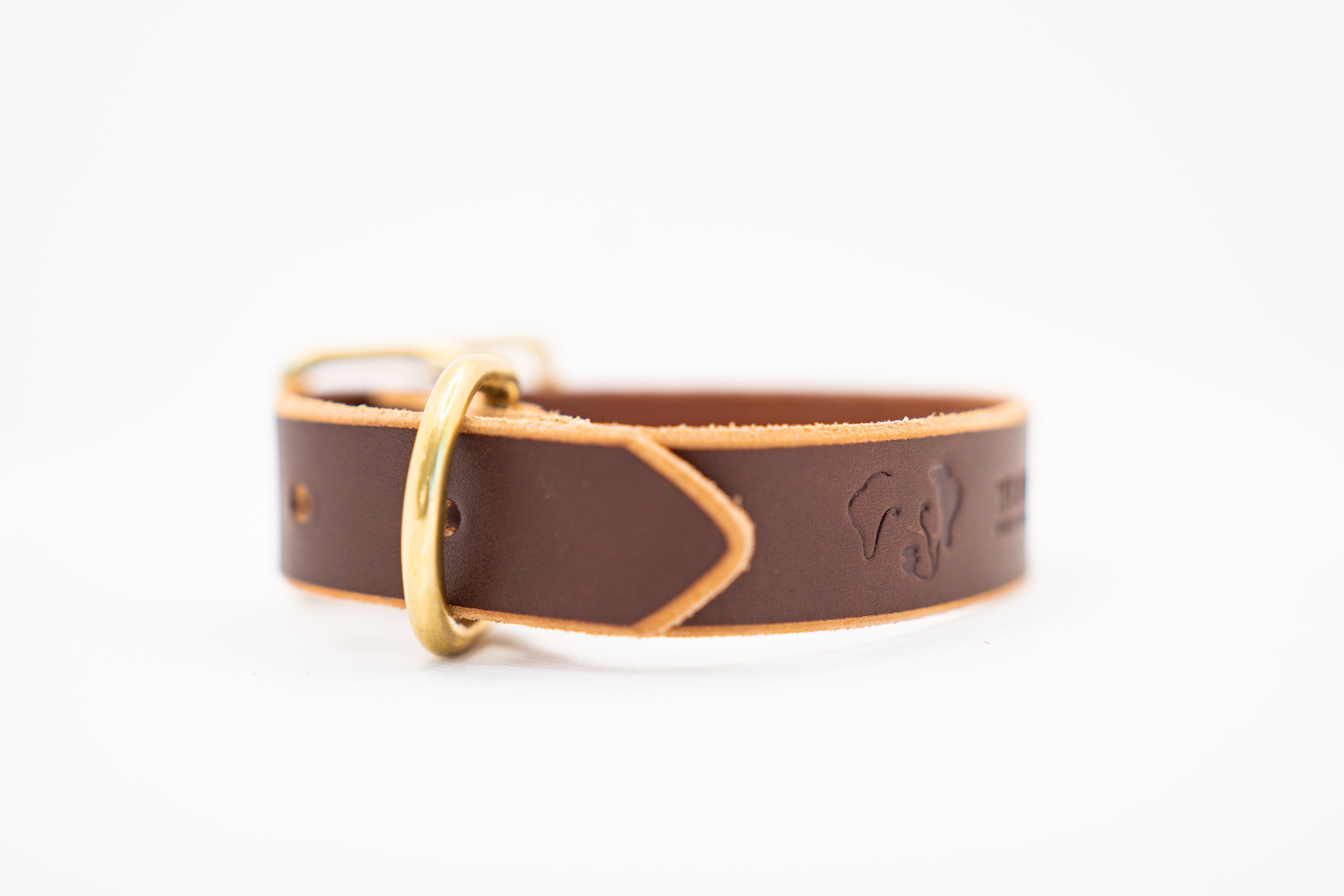 Brown Premium Leather Dog Collar