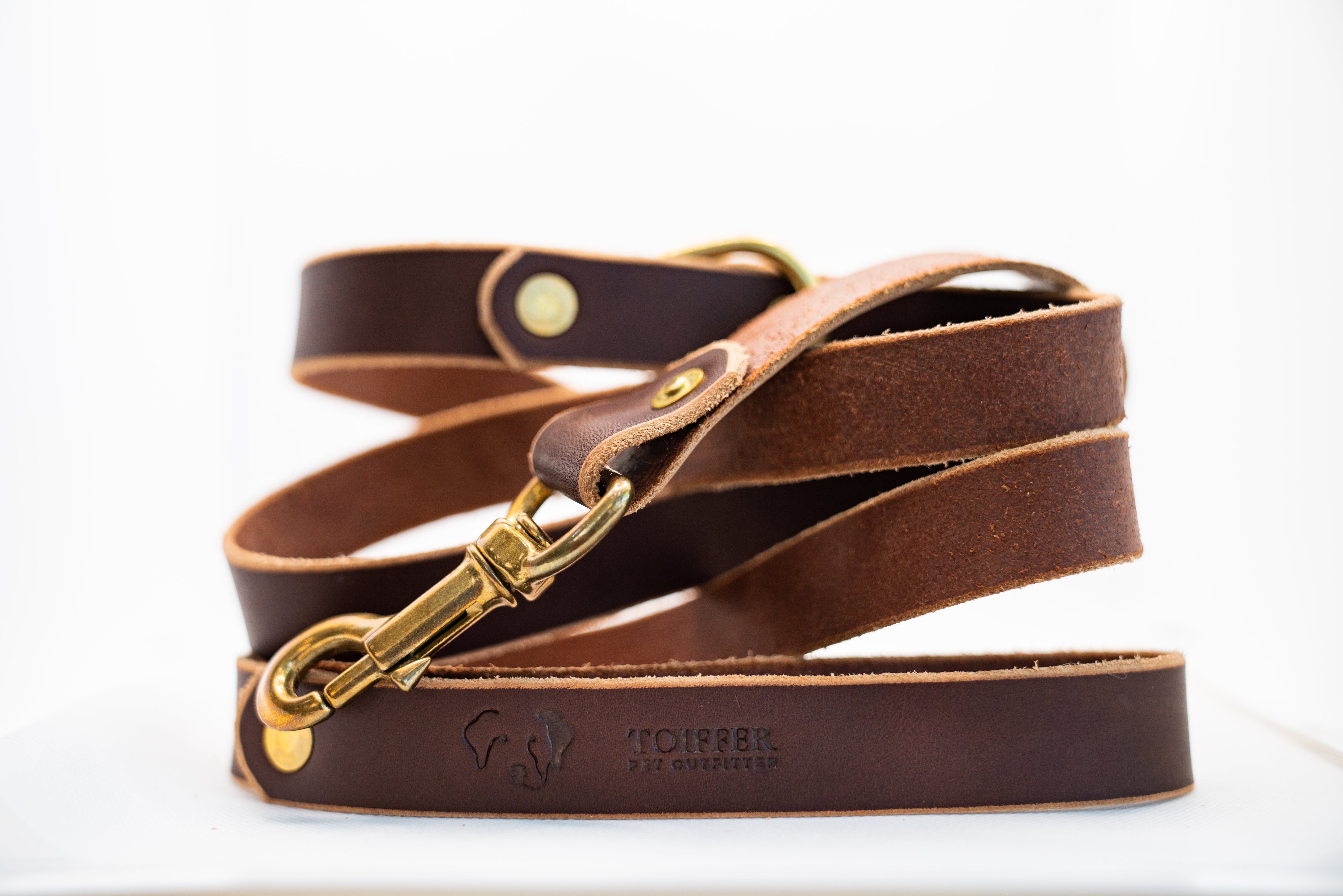 Brown Premium Leather Dog Leash