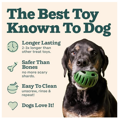 Woof Pupsicle Dog Puzzle Toy Green Size Small