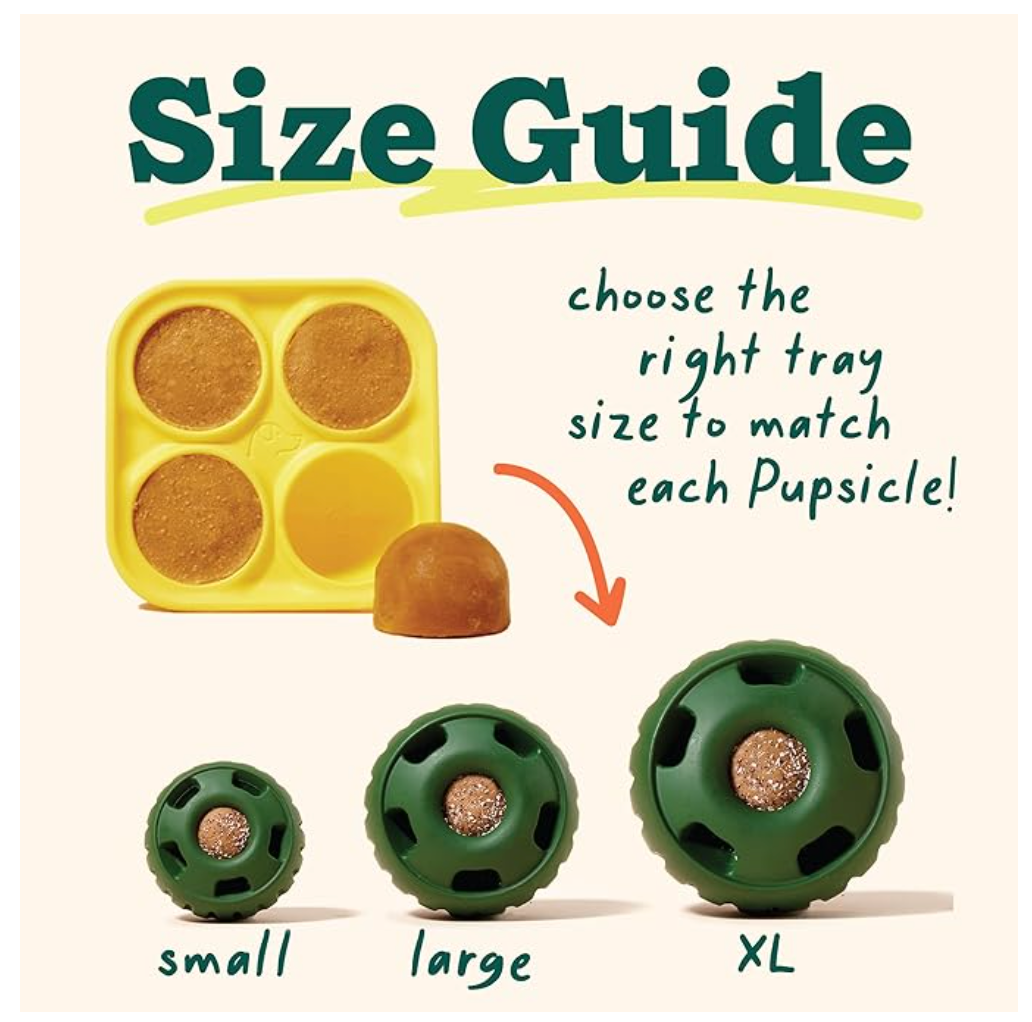 Woof Pupsicle Dog Puzzle Toy Green Size Small