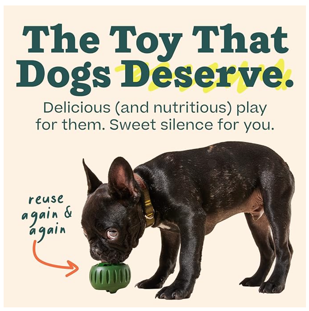 Woof Pupsicle Dog Puzzle Toy Green Size Small