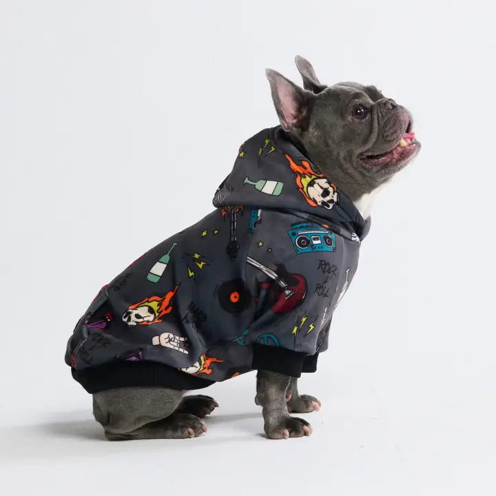 Spark Paws Rock and Roll Dog Hoodie