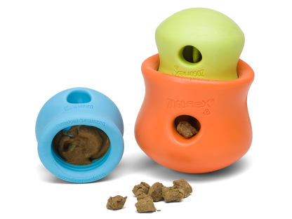 West Paw Zogoflex Toppl Tough Treat Dispensing Dog Chew Toy Small