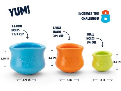 West Paw Zogoflex Toppl Tough Treat Dispensing Dog Chew Toy Small