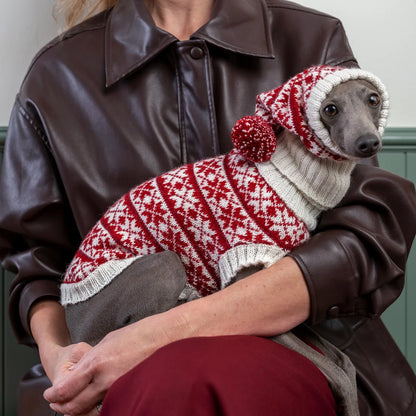 Alqo Wasi Christmas Snowflake Alpaca Blend Sweater