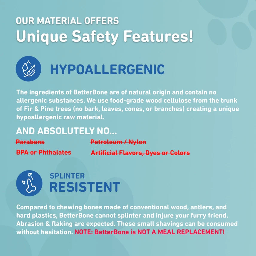 Betterbone Soft Density Beef Flavor Chew Bone Toy, Small