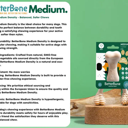 Betterbone Medium Density Classic Flavor Chew Bone Toy, Small