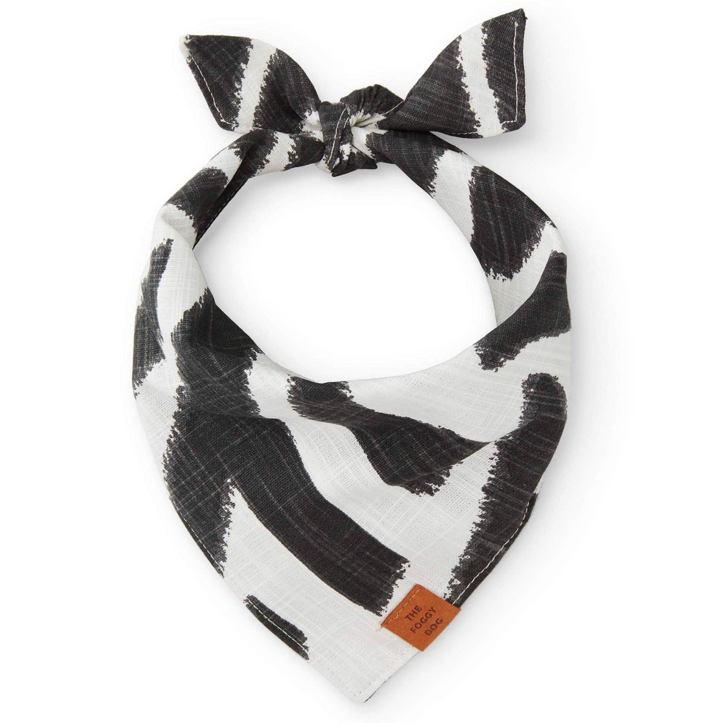 Ebony Zebra Bandana for Dogs and Cats