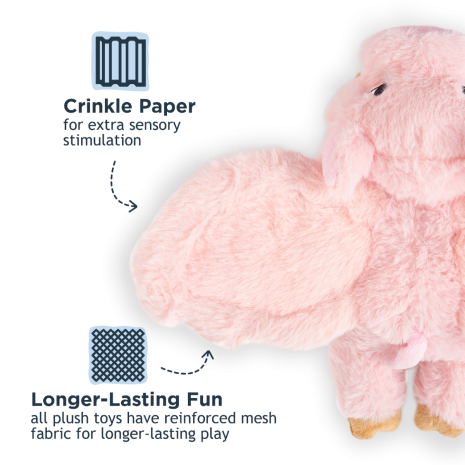 Tall Tails Flying Pig Rope Dog Toy 12"