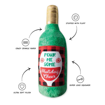 Glass of Cheer Plush Dog Toy