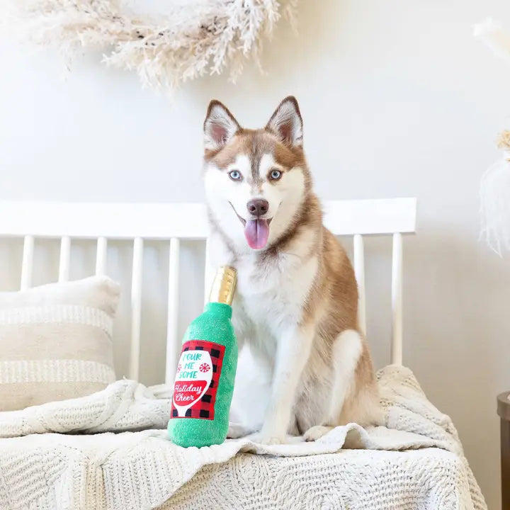 Glass of Cheer Plush Dog Toy