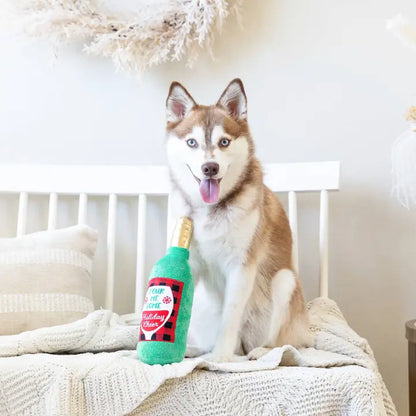Glass of Cheer Plush Dog Toy