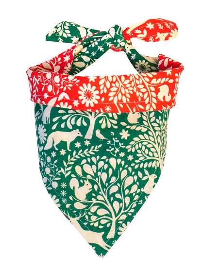 Nordic Christmas Reversible Bandana for Dogs and Cats