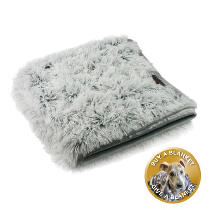 Tall Tails Grey Waterproof Luxe Soft Blanket 40" by 60"
