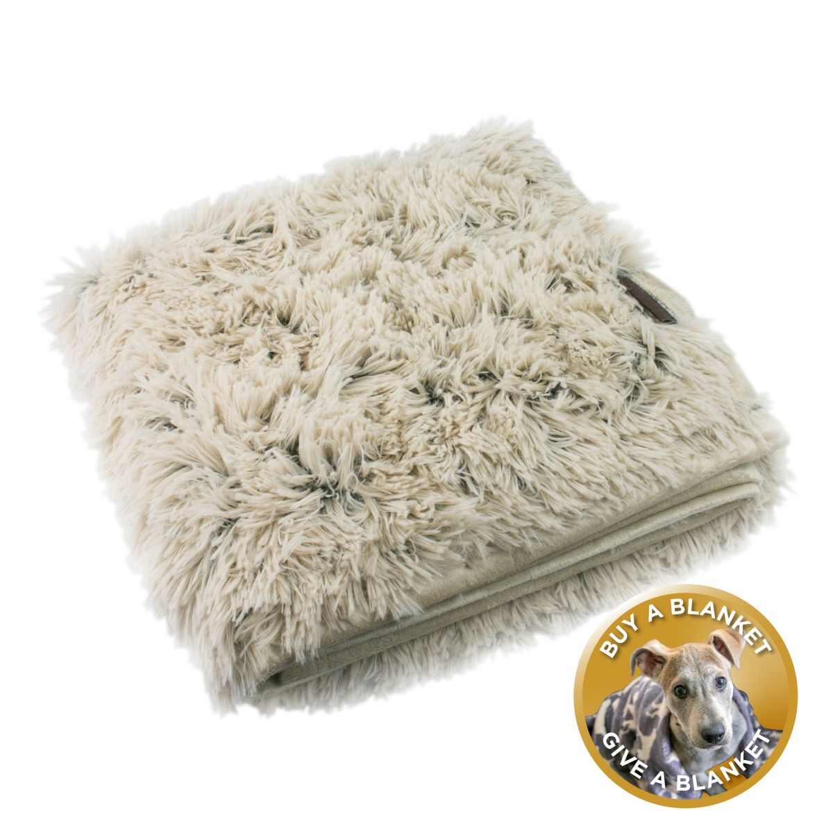 Tall Tails Khaki Waterproof Luxe Soft Blanket 40" by 60"